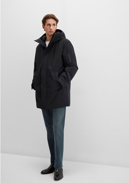 Mavi Black Kapüşonlu Siyah Parka 0110256-900