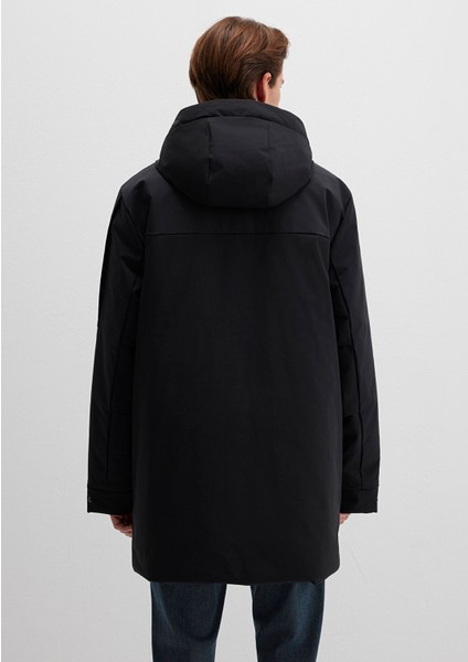 Mavi Black Kapüşonlu Siyah Parka 0110256-900