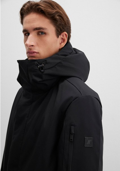 Mavi Black Kapüşonlu Siyah Parka 0110256-900