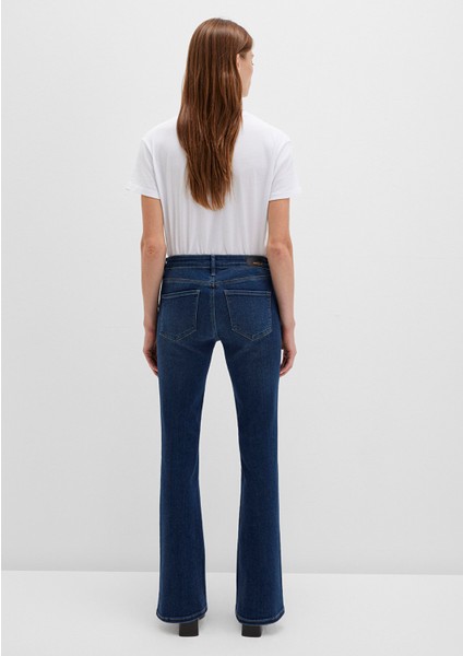 Molly Gold Klasik Koyu Mavi Jean Pantolon 1013684068