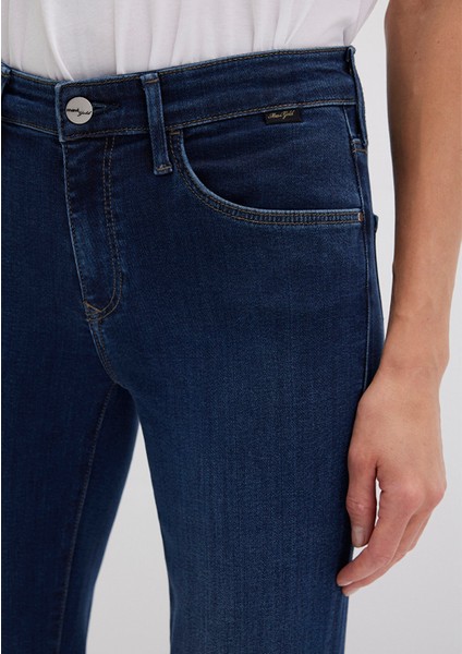 Molly Gold Klasik Koyu Mavi Jean Pantolon 1013684068