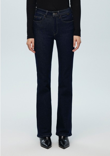 Maria Gold Premium Rinse Lacivert Jean Pantolon 101225-83035