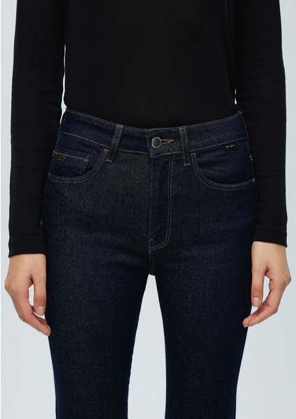 Maria Gold Premium Rinse Lacivert Jean Pantolon 101225-83035