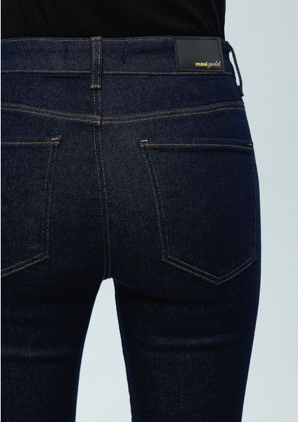 Maria Gold Premium Rinse Lacivert Jean Pantolon 101225-83035