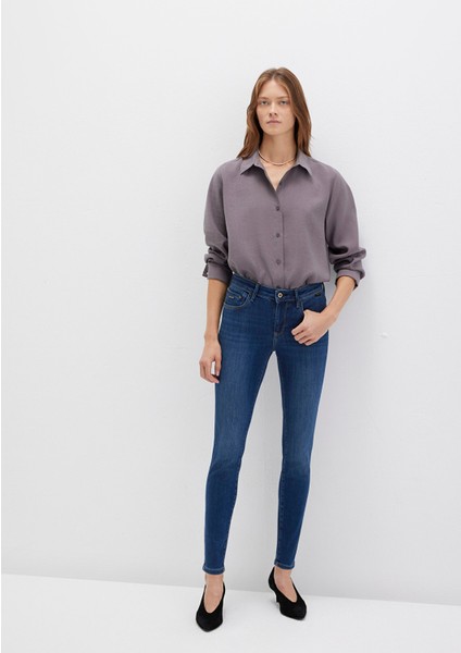 Tess Gold Premium Indigo Mavisi Jean Pantolon 100328-82232