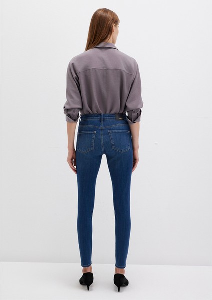 Tess Gold Premium Indigo Mavisi Jean Pantolon 100328-82232