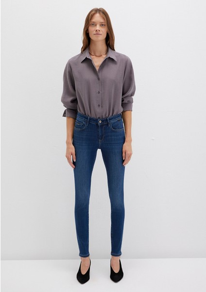 Tess Gold Premium Indigo Mavisi Jean Pantolon 100328-82232