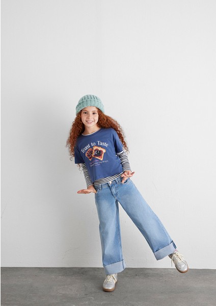 Lori 90lar Açık Mavi Jean Pantolon 7010036-82083