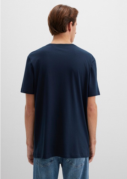 İstanbul Baskılı Lacivert Tişört 067114-34319