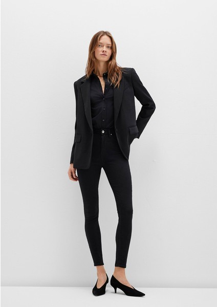 Serenay Gold Shape Siyah Jean Pantolon 100980-35248