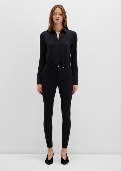 Serenay Gold Shape Siyah Jean Pantolon 100980-35248