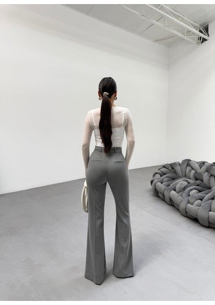 230 gr Poly Viscose Full Lycra Ispanyol Paça Pantolon fiyatları