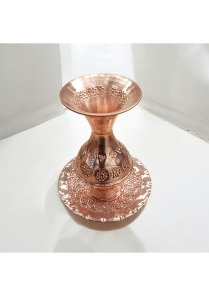 Mini Tabaklı Vazo Mini Süs Vazo 10 cm Minyatur Vazo Mini Vazo Tabaklı Biblo Bakır Vazo modelleri