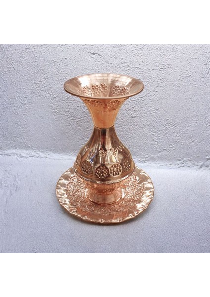 Mini Tabaklı Vazo Mini Süs Vazo 10 cm Minyatur Vazo Mini Vazo Tabaklı Biblo Bakır Vazo fırsatları