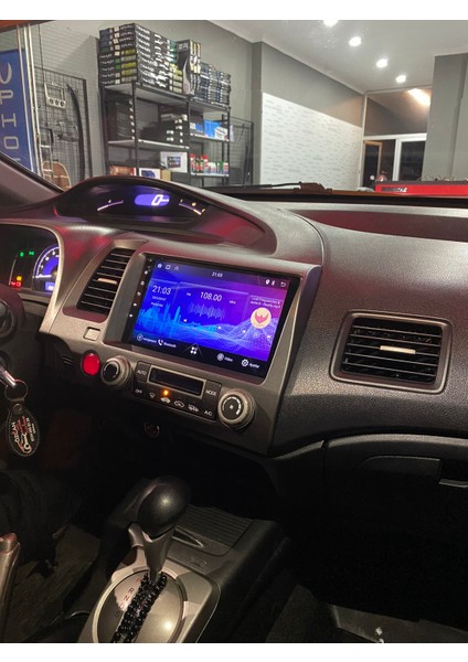 Honda Cıvıc Fd6 2006-12 9" Uyumlu Android Multimedia Gerçek 4/64 Kablosuz Carplay Geri Görüş Kameralı modelleri