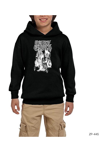 Black Earth Siyah Çocuk Kapşonlu Sweatshirt
