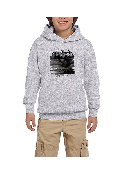Nargaroth Jahreszeiten Gri Çocuk Kapşonlu Sweatshirt