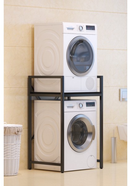 Çamaşır Makinası ve Kurutma Makinası Rafı Çamaşır Makinası Üstü Banyo Düzenleyici Raf