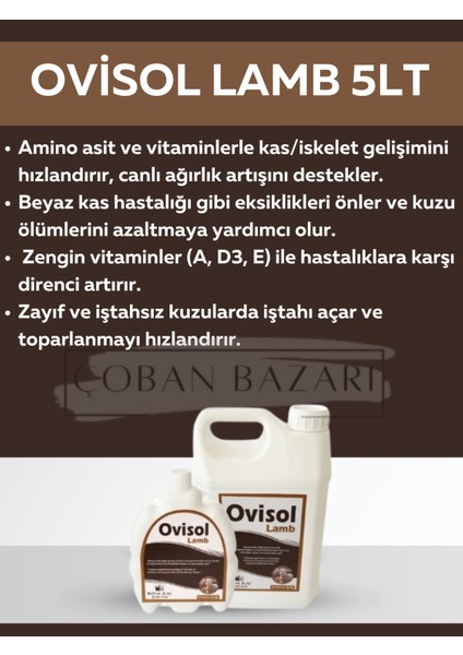 royal ilaç royal ovisol lamb 5 lt