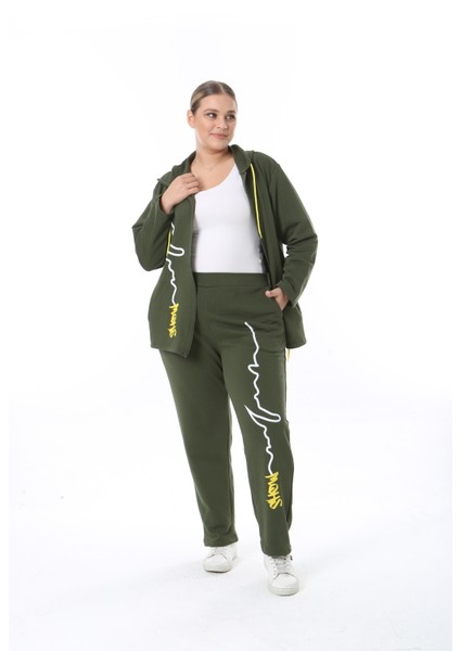 Kadın Büyük Beden Kışlık Viskon Siyah Alt Üst Takım