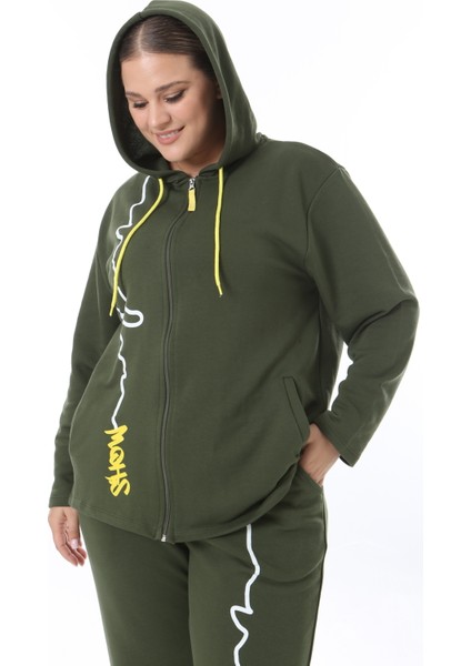 Kadın Büyük Beden Kışlık Viskon Siyah Alt Üst Takım