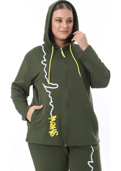 Kadın Büyük Beden Kışlık Viskon Siyah Alt Üst Takım