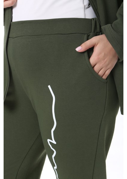 Kadın Büyük Beden Kışlık Viskon Siyah Alt Üst Takım