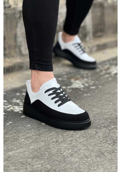 WG162 Kömür Beyaz Ortopedik Taban Erkek Casual Ayakkabı fiyatları