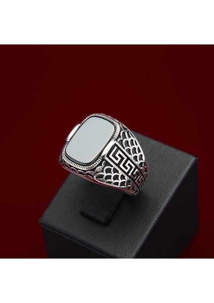 716A Siyah Zirkon Gümüş Yüzük modelleri