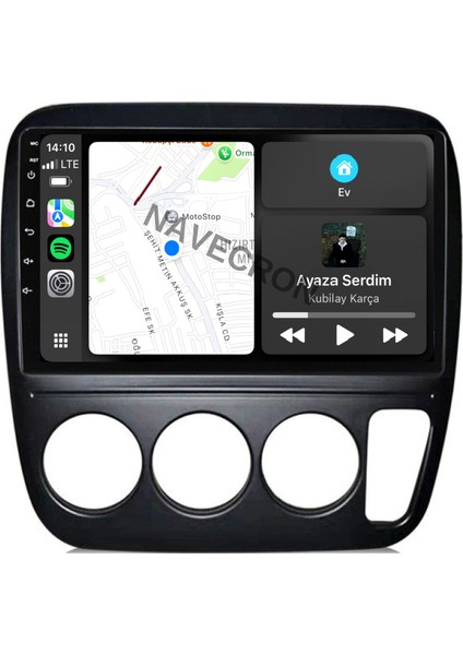 Honda Crv 1997-01 9" Uyumlu Android Multimedia Gerçek 4/64 Kablosuz Carplay Geri Görüş Kameralı
