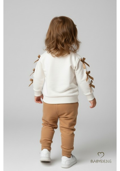 Baby Dens Babyden's Fiyonklu Kız Bebek 2’li Eşofman Takımı Omuz Çıtçıtlı,yan Kurdele DETAYLI,%100PAMUK Mevsimlik Alt-Üst modelleri