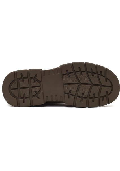 Erkek Vizon Bağcıklı Fermuarlı Nubuk Deri Casual Bot 25WFD6426V3 indirimleri