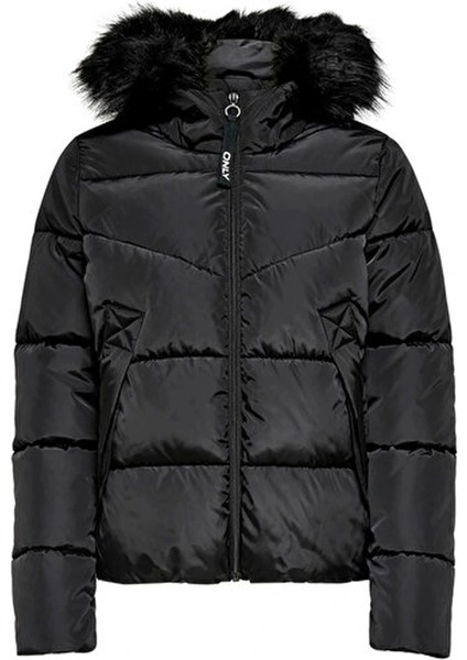 15205638 Kadin Mont - Siyah fırsatları