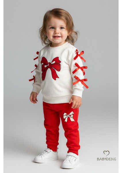 Fiyonklu Kız Bebek 2’li Eşofman Takımı Omuz Çıtçıtlı,yan Kurdele DETAYLI,%100PAMUK Mevsimlik Alt-Üst fiyatları