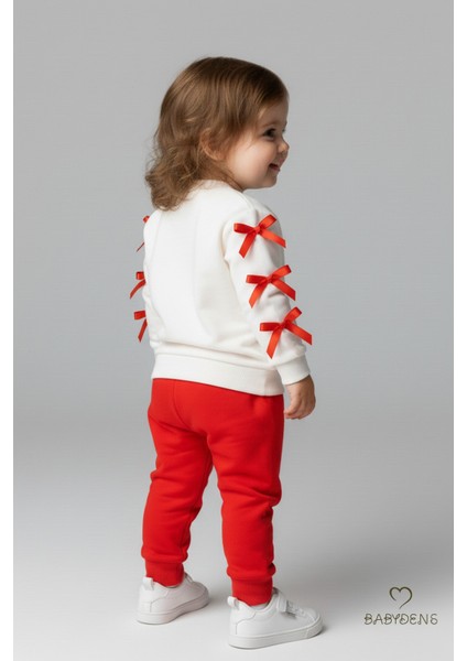 Fiyonklu Kız Bebek 2’li Eşofman Takımı Omuz Çıtçıtlı,yan Kurdele DETAYLI,%100PAMUK Mevsimlik Alt-Üst modelleri