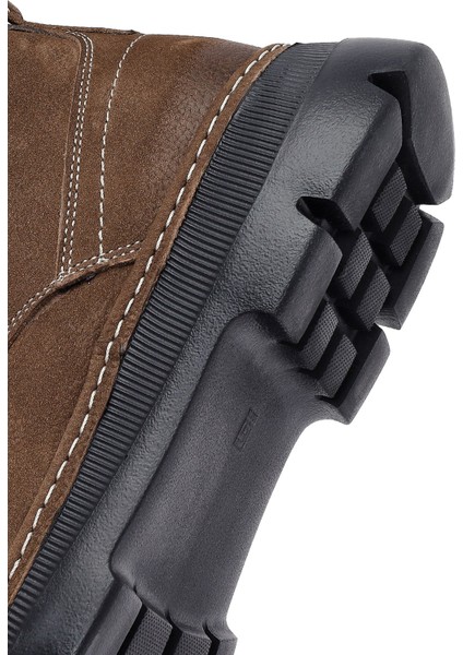 Erkek Kahverengi Bağcıklı Nubuk Deri Casual Bot 25WFD7515V3