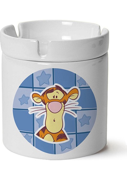 Tigger Baskılı Porselen Küllük Makinede Yıkanabilir