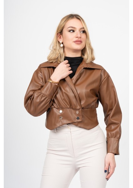 Chromeedge Asymmetric Leather Blouse – 7759 fiyatları