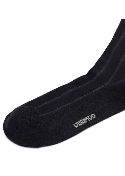 Erkek Siyah Bambu Uzun Çorap 000A2C35136F