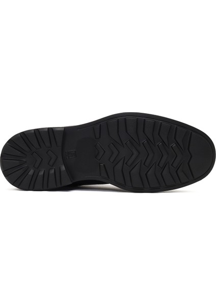 Erkek Siyah Bağcıklı Fermuarlı Deri Casual Bot 25WFD8201FT indirimleri