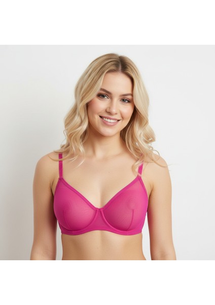 Kadın Tül Transparan Balenli Sütyen BB2055