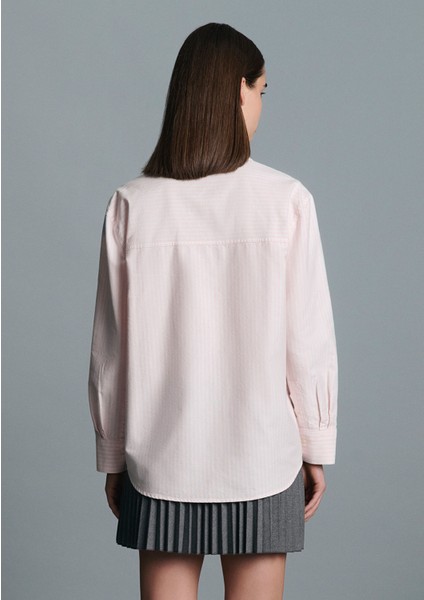 Pembe Çizgili Gömlek 1211420-91459