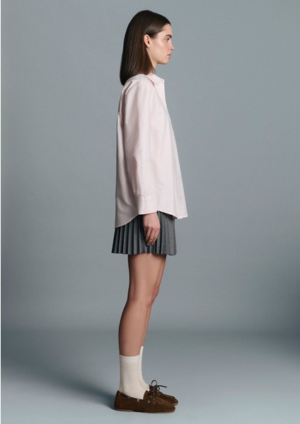 Pembe Çizgili Gömlek 1211420-91459