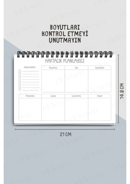 Haftalık Planlayıcı A5 Defter, Esnek Ince Karton Kapaklı, 1 Yıllık Planlayıcı, Pembe Fiyonk indirimleri