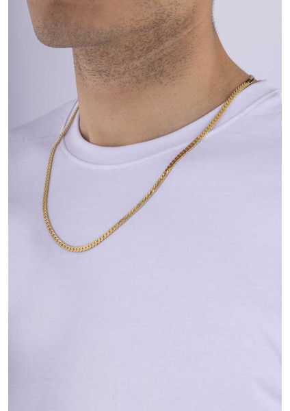 Gurmet Model Aralıksız Altın Kaplama Erkek Çelik Zincir fiyatları