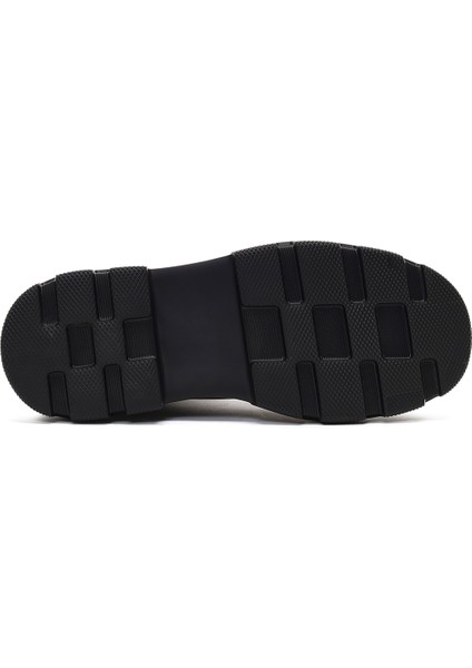 Erkek Siyah Fermuarlı Kalın Tabanlı Deri Casual Bot 25WFD6429FT indirimleri