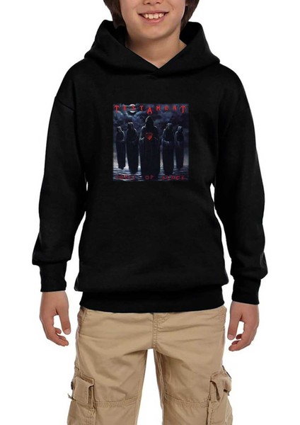 Testament Souls Of Black Siyah Çocuk Kapşonlu Sweatshirt