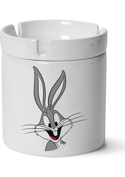 Bugs Bunny Baskılı Porselen Küllük Makinede Yıkanabilir