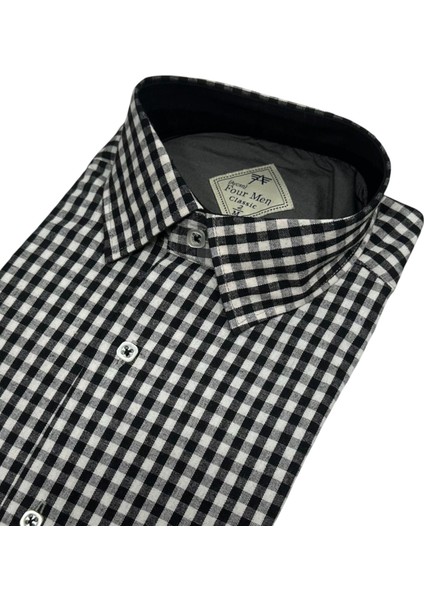 Klasik Geniş Kesim Ekoseli Flanel Çift Cepli Uzun Kollu Erkek Gömlek fiyatları