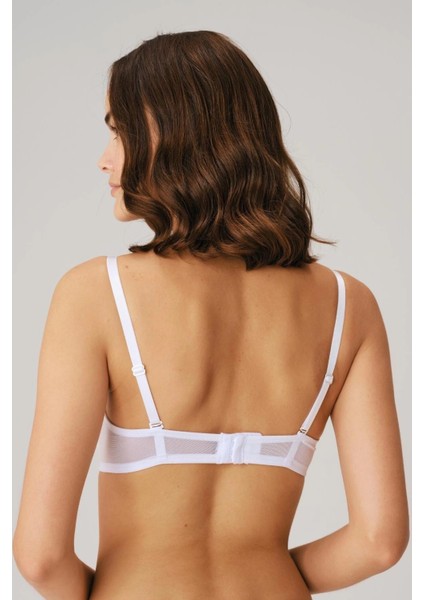 Balenli Desteksiz Dolgusuz Askıları Çıkabilen Yaka Detaylı T-Shirt Sütyeni fiyatları